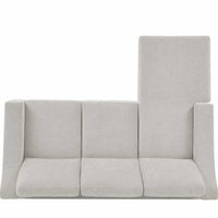 Thomasville Dillard Sofa with Reversible Chaise Solid Wood Legs, Gray