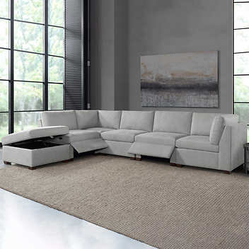 Thomasville Rockford 6-piece Fabric Modular Sectional