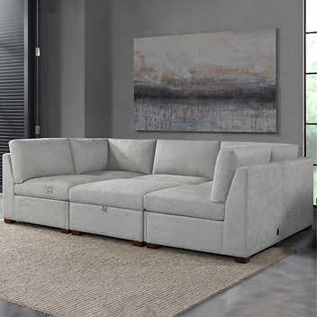 Thomasville Rockford 6-piece Fabric Modular Sectional