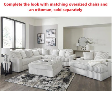 Stupendous Alloy 3-Piece Sectional – Stylish, Spacious, and Comfortable, ETA March 10th