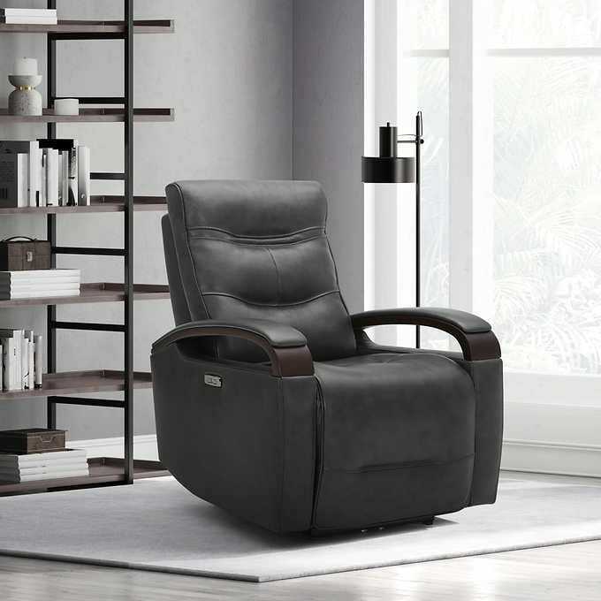 Canmore Leather Power Recliner with Power Headrest