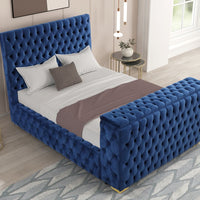 Future Black Platform Bed - Queen, King **NEW ARRIVAL** Beige, Black, Blue, Gray or Pink Color