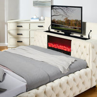 Future Black Platform Bed - Queen, King **NEW ARRIVAL** Beige, Black, Blue, Gray or Pink Color