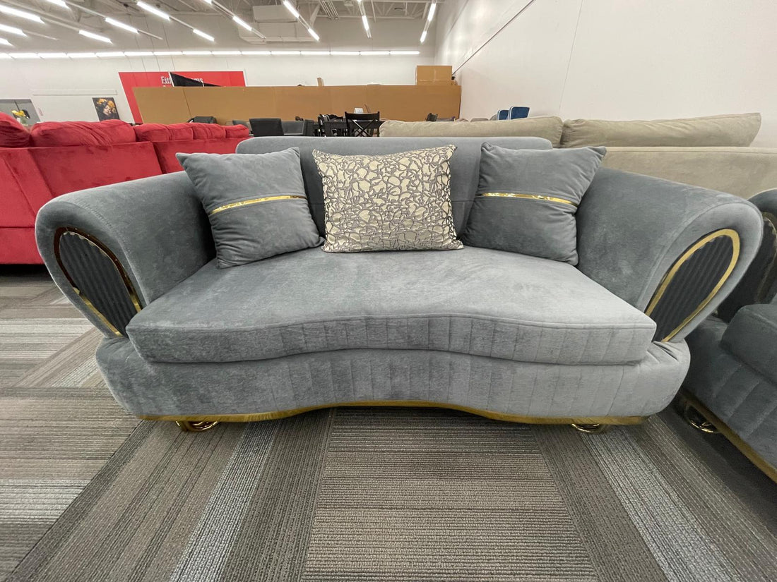 KELEBEK GRAY SOFA, LOVESEAT & CHAIR SET