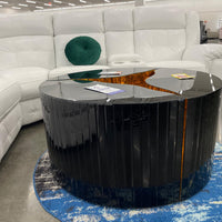 Made with High-Quality Marble 3PC Coffee Table (round shape with a smooth, curved edge)