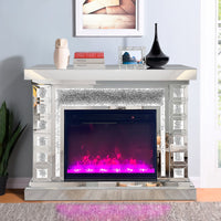 Fireplace w/ Bluetooth Speaker, Dimmable 7-colors (Remote Controller)