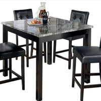 Claro Counter Dining Room Set in Black