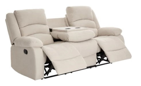 Dynamo2-SAND 3PC Reclining Set, Sofa w/ drop down + 2 cupholders, Loveseat & Rocking Chair / PRE-ORDER