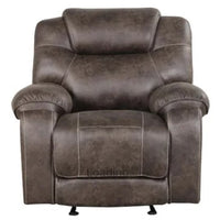 Madrid - 3PC **OVERSIZED** Fabric Chocolate Reclining Set ( Sofa w/ Drop Down Table with Cupholders & Power Box (USB/Power Outlets) - Loveseat with Storage Console - Recliner Chair )