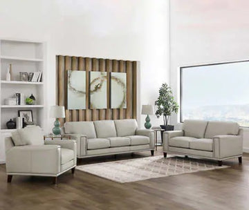 Jensen 3-piece Leather Set - Sofa, Loveseat, and Chair