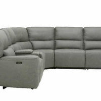 Sweeney 6-piece Fabric Power Reclining Sectional with Power Headrests (ETA 8/30)