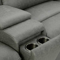 Sweeney 6-piece Fabric Power Reclining Sectional with Power Headrests (ETA 8/30)