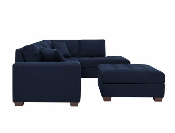 Thomasville Miles Fabric Sectional with Storage Ottoman