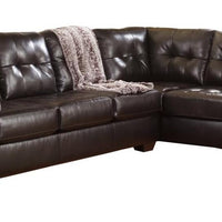 Signature Design by Ashley Rich Durable upholstery surrounds the contemporary sectional sofa