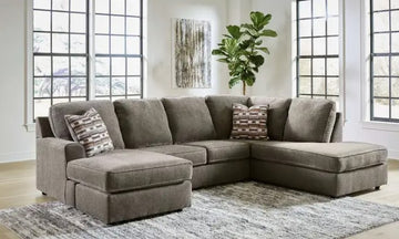 Ashley Furniture left arm facing sofa chaise and right-arm facing corner chaise