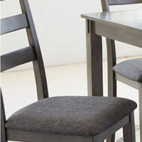 Signature Design by Ashley Bridson Modern 6 Piece Dining Set, Includes Dining Table, 4 Chairs & Bench, Gray