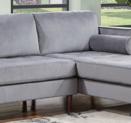 Velvet Roxy Grey Sectional