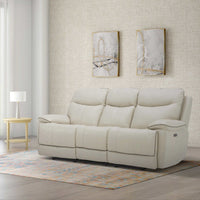 Messina Leather Power Reclining Sofa with Power Headrests