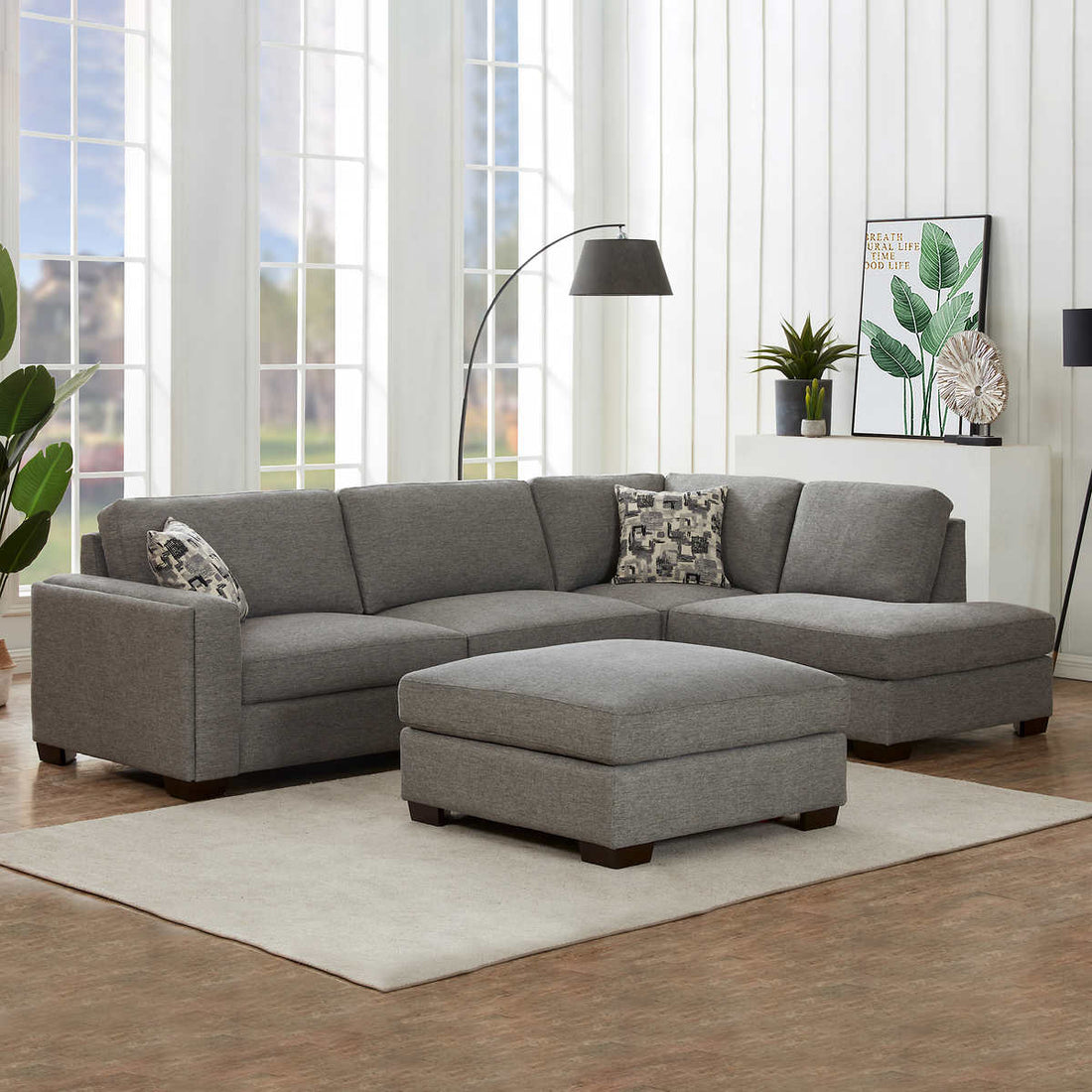 Durable Fabric Sectional