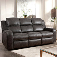 Matteus Fabric Power Reclining Sofa with Drop Down Table