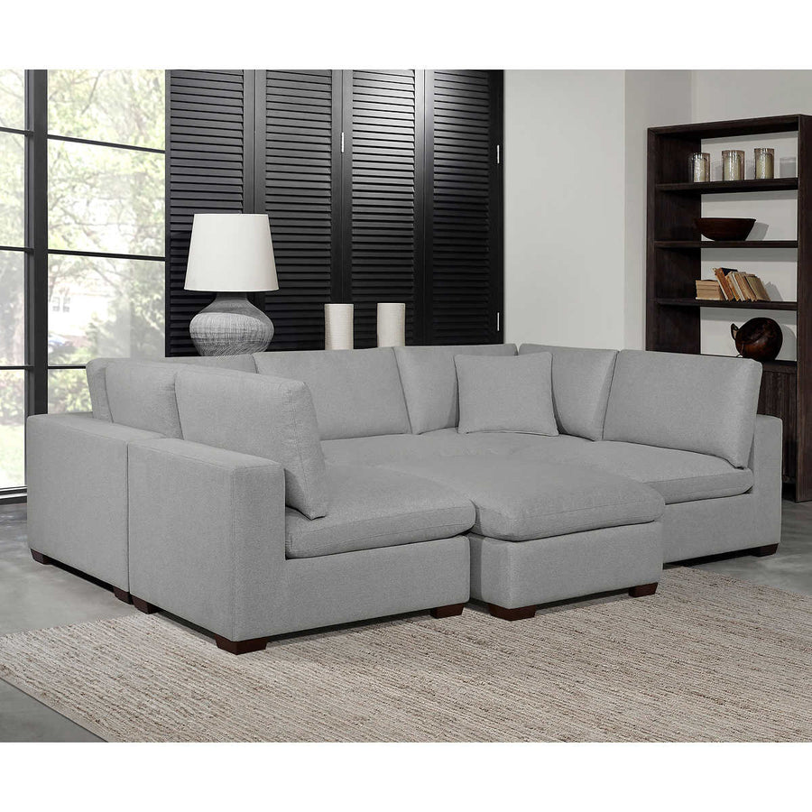 Thomasville Lowell 8-piece Fabric Modular Sectional, Gray **RE-STOCK ALERT**