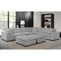 Thomasville Lowell 8-piece Fabric Modular Sectional, Gray **RE-STOCK ALERT**