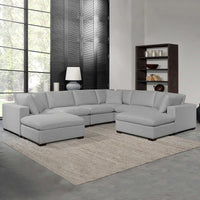 Thomasville Lowell 8-piece Fabric Modular Sectional, Gray **RE-STOCK ALERT**